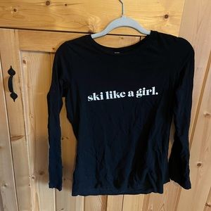 Ski Like a Girl graphic tee